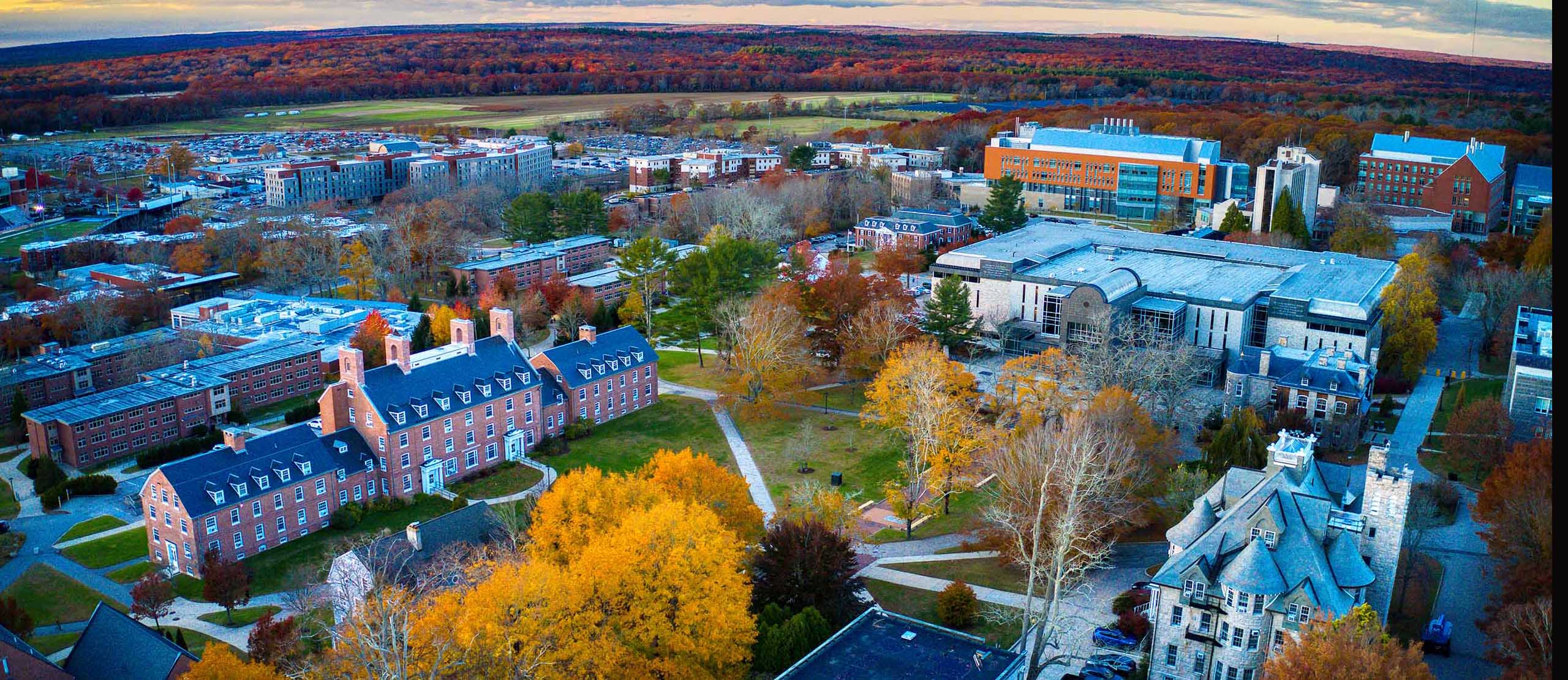 panoramic view of URI Kingston campus