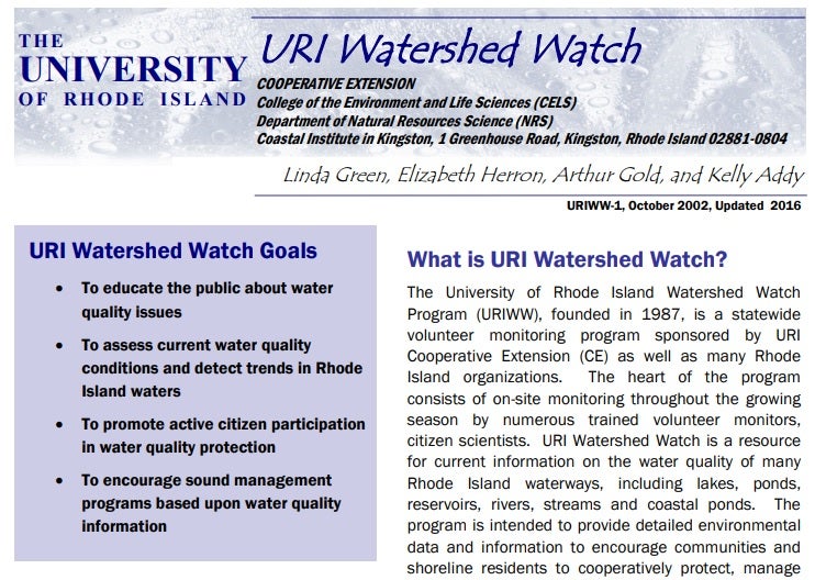water-quality-fact-sheets-uri-watershed-watch
