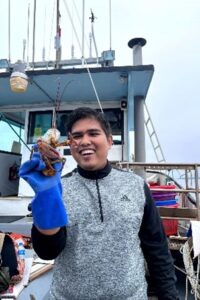 Helmi is a Master’s student in the Environmental Management and Science graduate program, specializing in Conservation Biology at URI. He earned his BS in marine science from the University of Syiah Kuala in 2017; during his undergraduate study, he was deeply involved in the GIS and tropical marine ecology lab as a teaching assistant. His undergraduate thesis examined the biological aspects of caught sharks in East Java, Indonesia and was funded by the World Wildlife Fund. After graduating, he worked with the Wildlife Conservation Society on a socio-economic research project with Indonesian shark fishermen. He received an Indonesian government scholarship for his graduate studies at URI and is conducting research evaluating the effectiveness of Marine Protected Areas as a tool for management of shark populations in Indonesia.