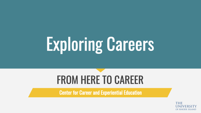 CCEE Module - Title Thumbnail - Exploring Careers