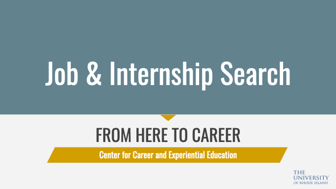 CCEE Module - Title Thumbnail - Job and Internship Search