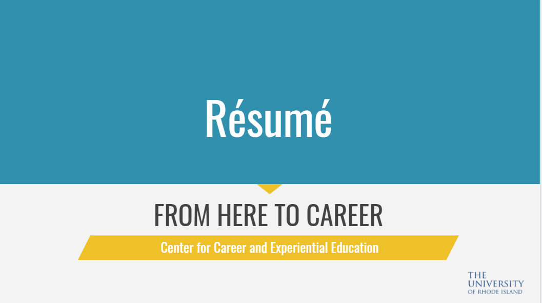Resume Cover