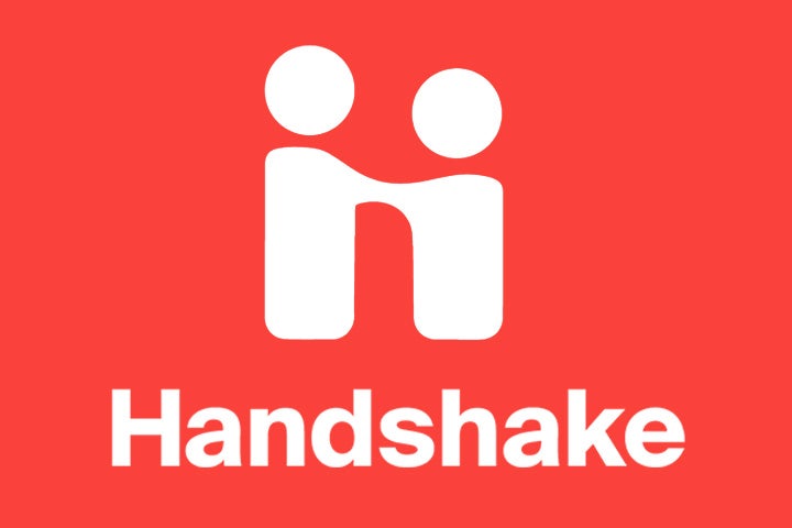 handshake red logo
