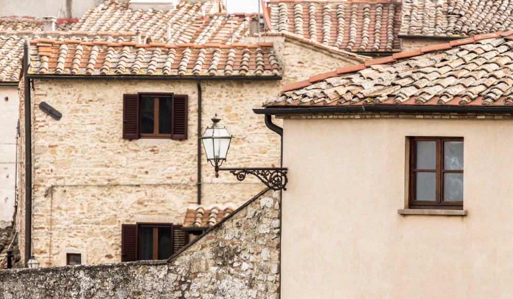 Houses in Volterra, Italy