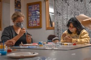 Painting with Two Girls