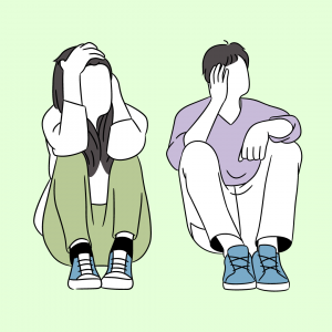 Boy and Girl sitting together