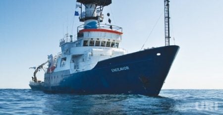 Endeavor research vessel at sea