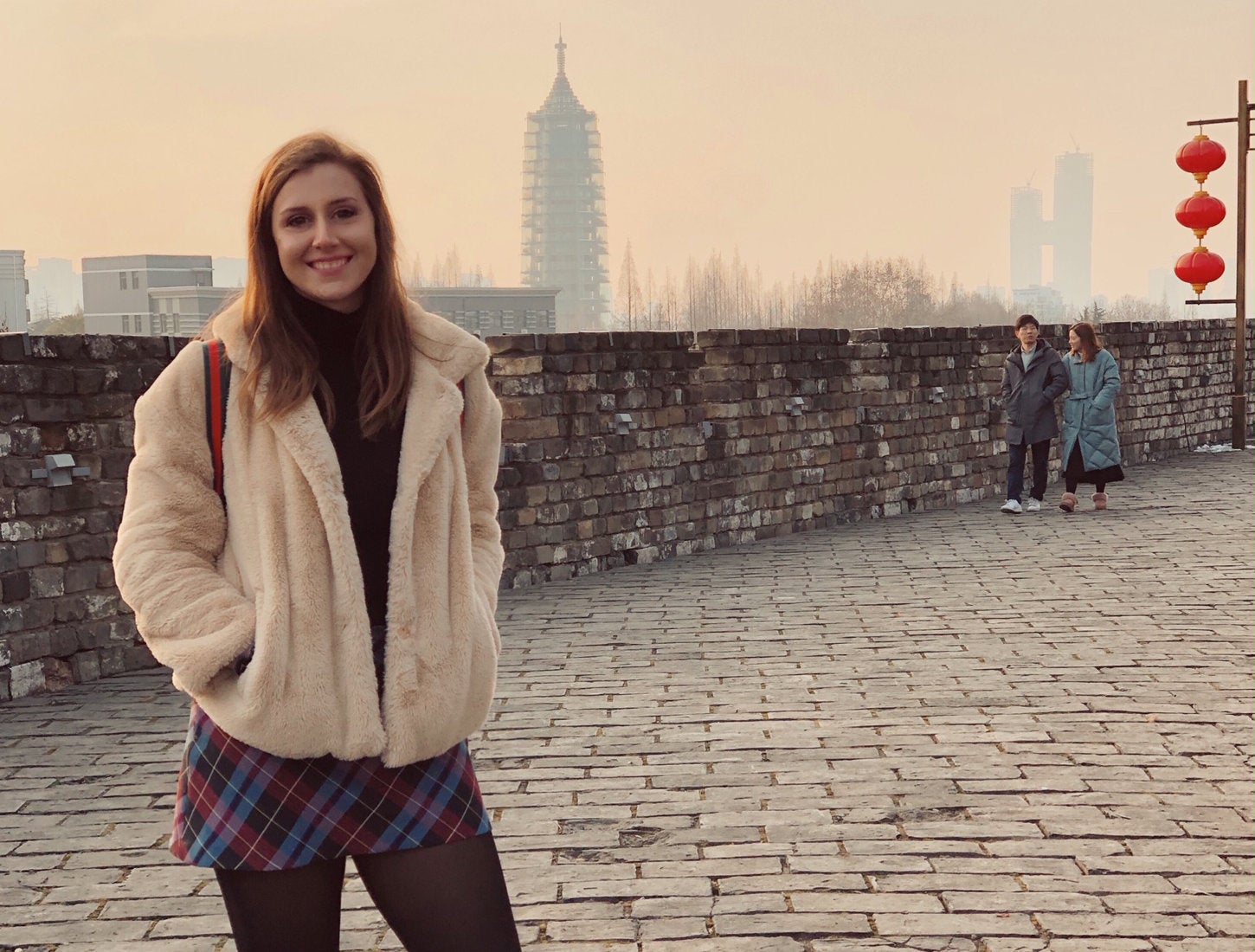Emily Hadfield in China during her Capstone year
