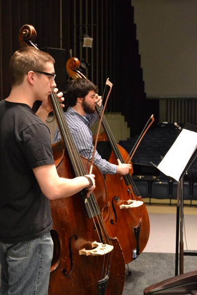 students playing cello
