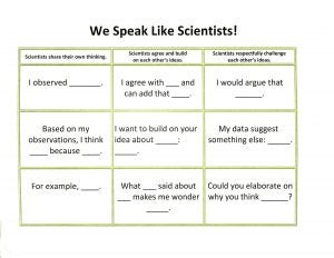 Speaking like scientists