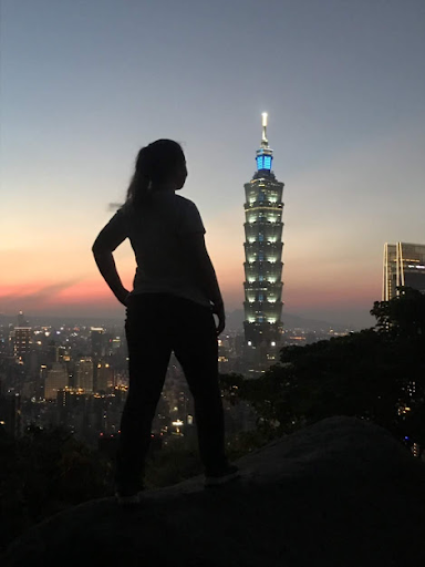 Silhouette of a student in Taiwan 