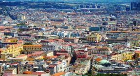 A panoramic view of Naples, Italy