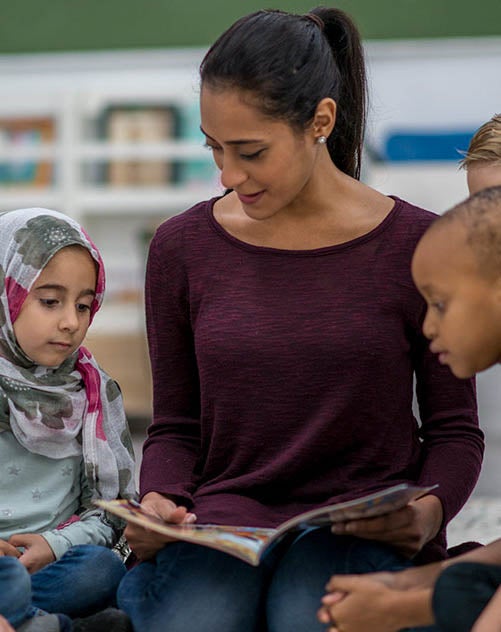 diverse students in a classroom