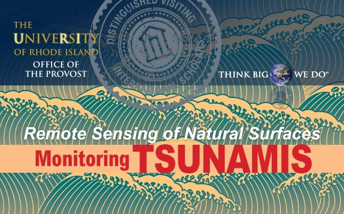 Graphic of Presentation Title: Monitoring Tsunamis