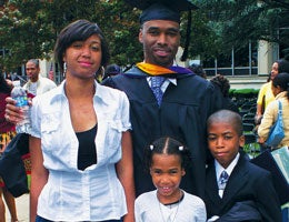 <em>Former BSLG member </em><strong><em>Malcolm Anderson ’94</em></strong><em>, seen above with his family, now an administrative intern for the Prince Georges County (Md.) public schools, recalls those days and the lessons learned. </em>