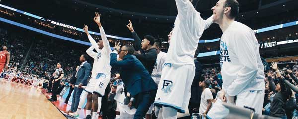 When it beat Oklahoma in the opening round of the NCAA Championship, Rhode Island