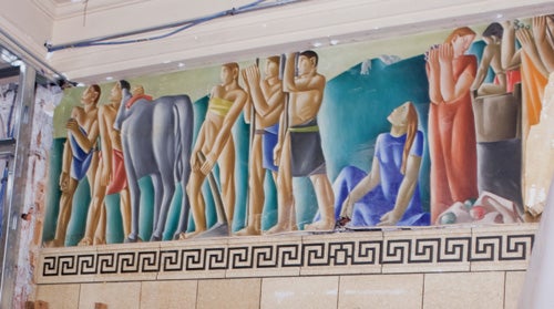 Historic Murals Discovered in Edwards Hall