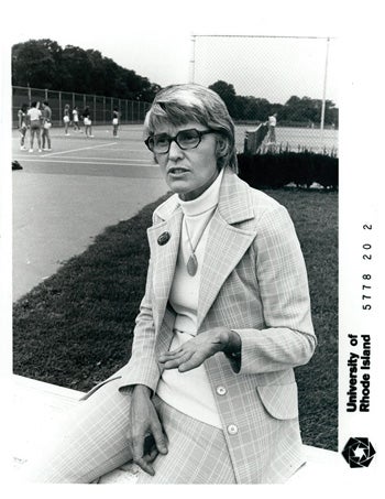 Ellie Lemaire on the Kingston campus, circa 1977.