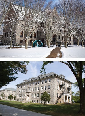 Pictures of Lippitt Hall, Washburn  Hall and East Hall