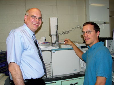 Chemistry Professors William Euler and Brett Lucht.