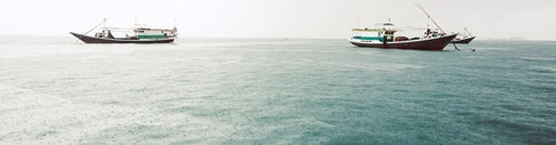 Fishing boats off Bontosua Island