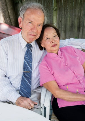 Mai Donohue ’02, and husband Bernard “Brian” Donohue, 74,.