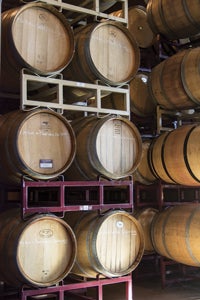 Picture of wine barrels.