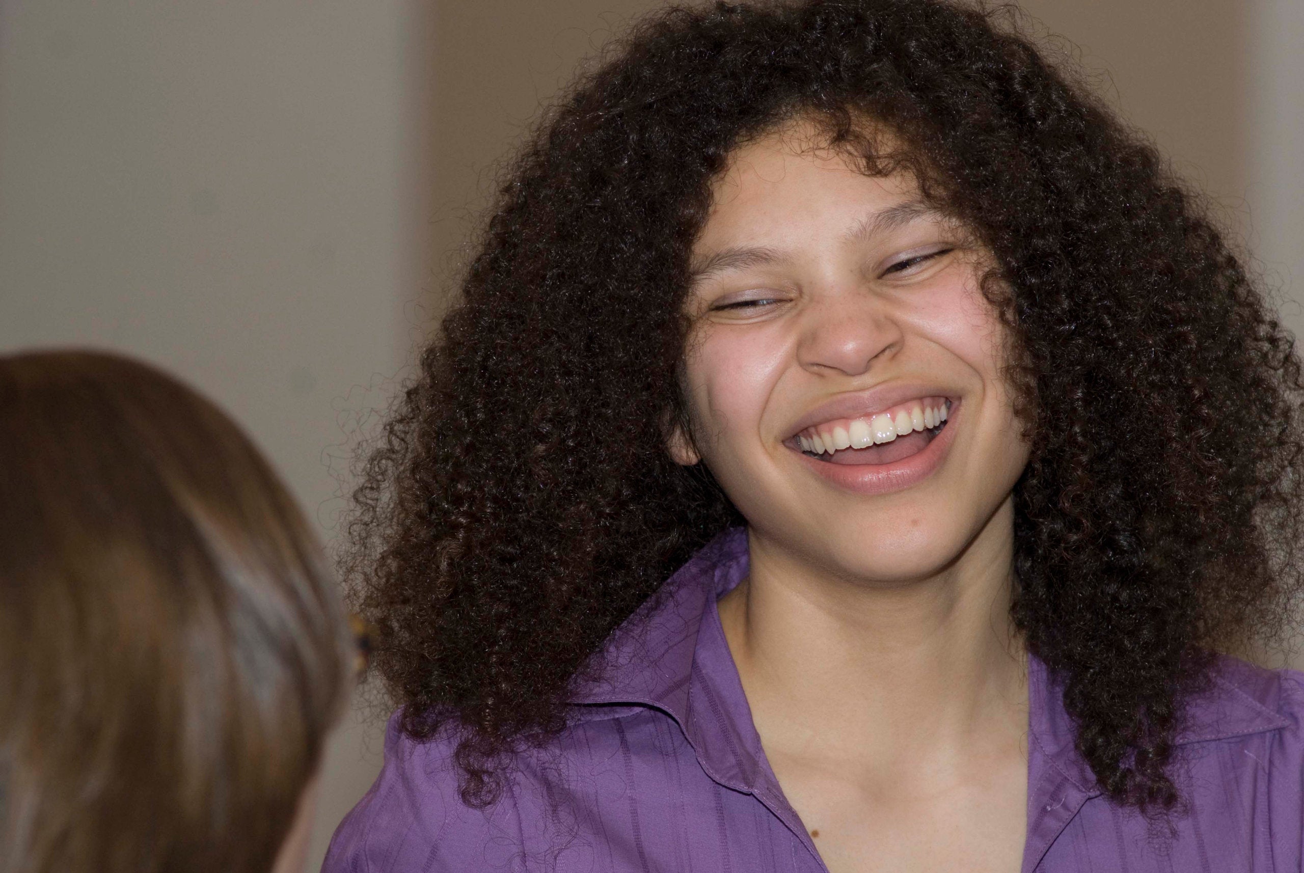 Students share a laugh during the annual diversity awards