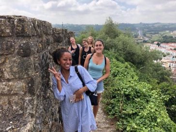 URI Spanish students sightseeing abroad