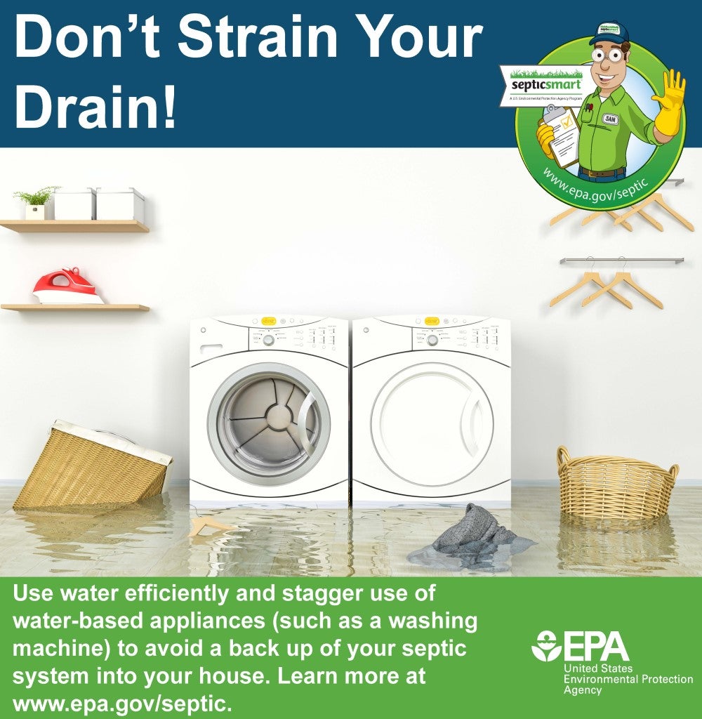 USEPA Don't strain your drain infographic