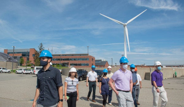 A group of students touring an energy facility through the Energy Fellows Program