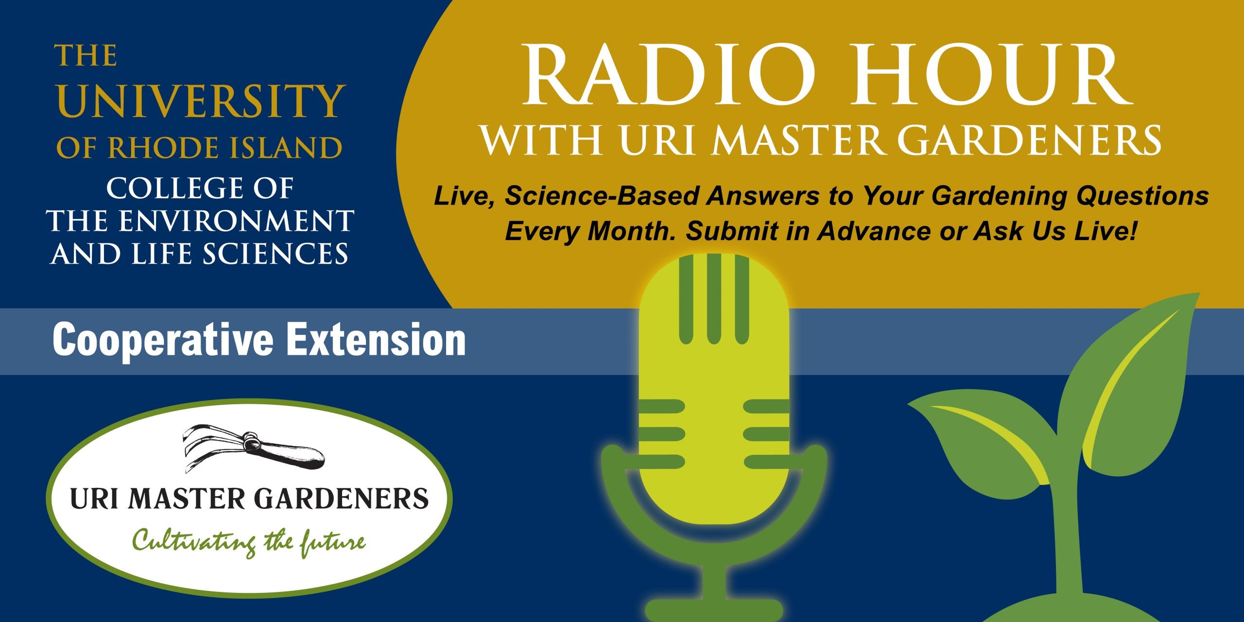 Radio Hour with URI Master Gardeners