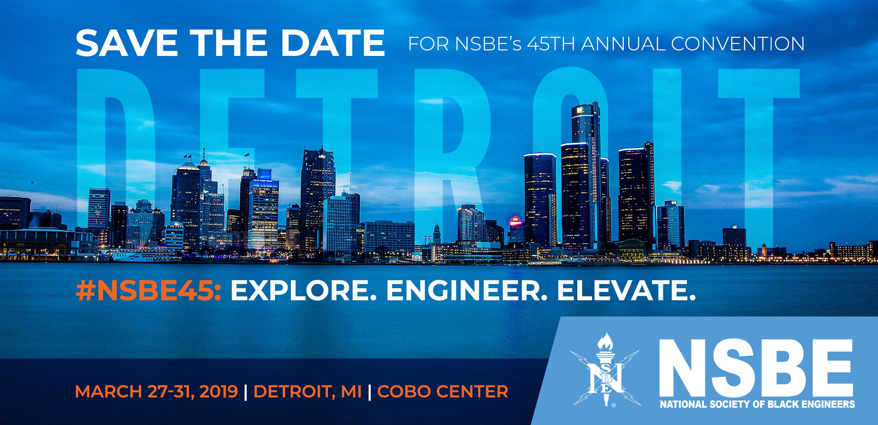 Our annual National Convention, which provides the most benefits for our members, including workshops that enhance personal and professional development and cultural awareness. This event also hosts our largest career fair with over 200 STEM companies ready to hire NSBE members for internships, part-time and even full time jobs. This year it is being held in Detroit, MI, from March 27-31, 2019.