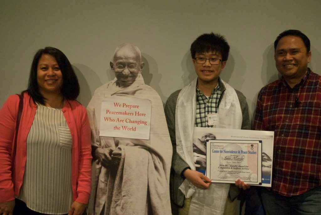 7th Annual Gandhi Essay Contest 2016-2017
