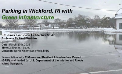 Parking in Wickford, RI with Green Infrastructure