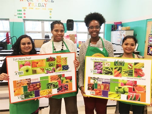 children eating healthy foods