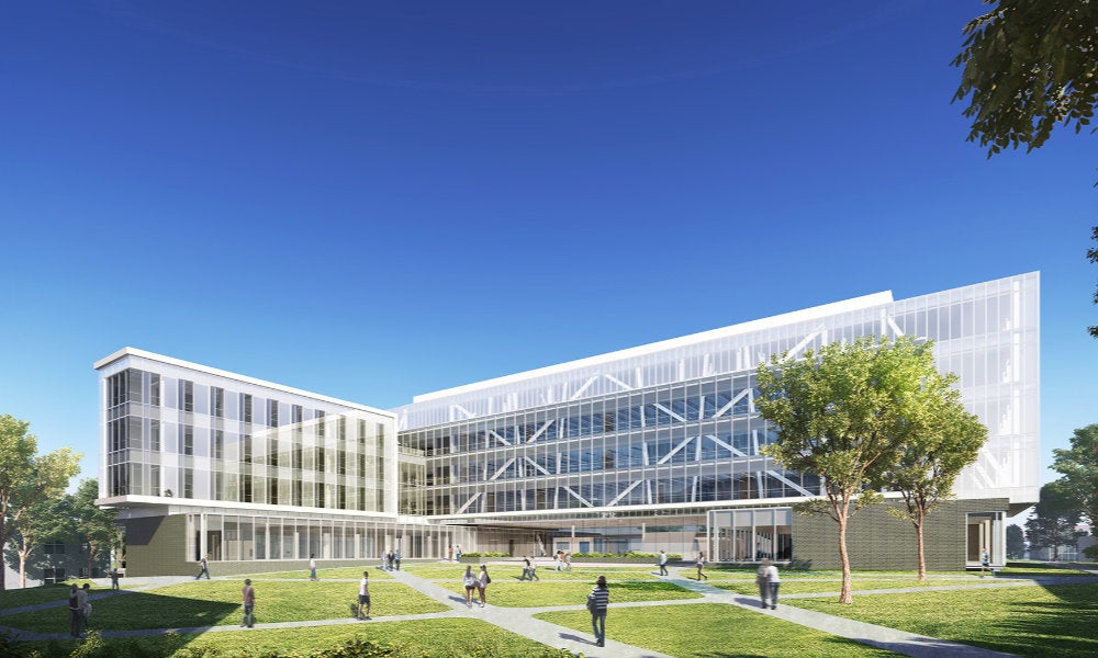 An architectural rendering of the new Engineering Complex, opening 2019