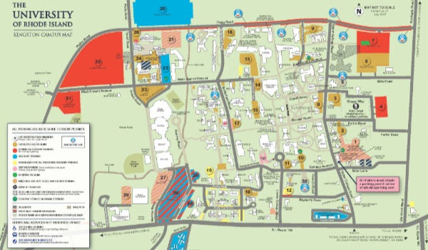 Kingston campus map