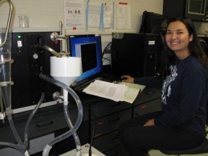 Analyzing zooplankton samples with a video plankton recorder.