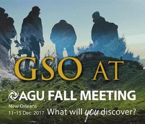 GSO at AGU Fall Meeting logo.