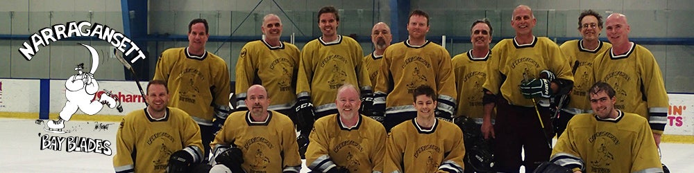 Narragansett Bay Blades Hockey Team - logo and group photo