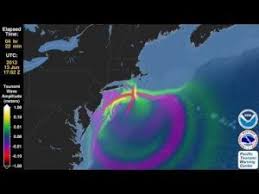 Image of a rare meteotsunmai off the coast of Rhode Island. Courtesy of NOAA.