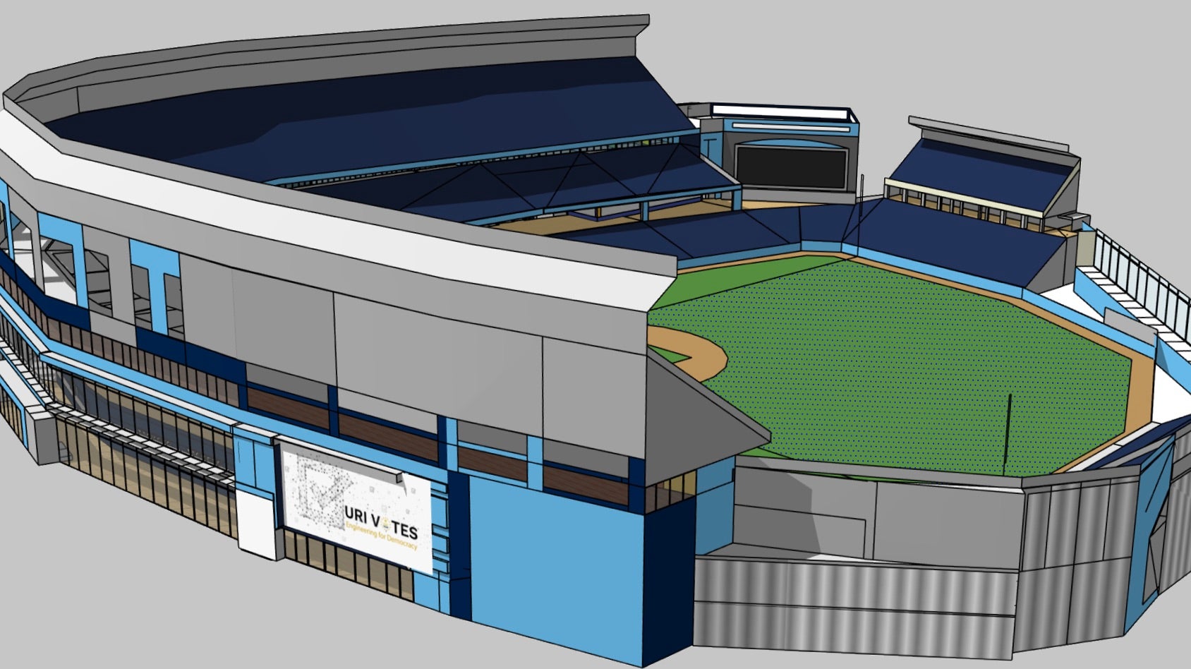 Baseball Stadium 3d Model