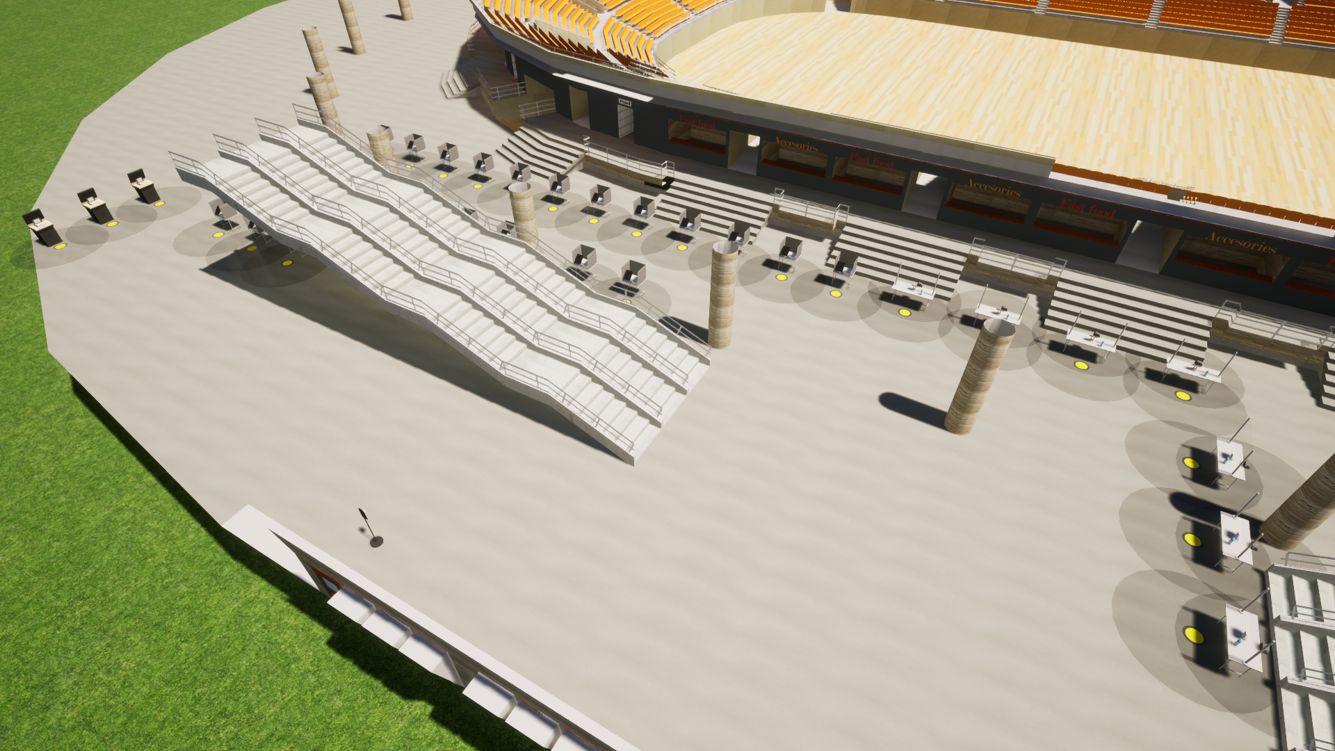 Voting Layout for Entry Area in Arena