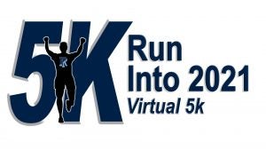 Virtual 5k logo Run Into 2021