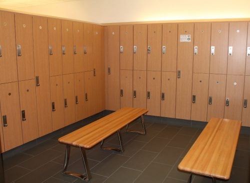 Lockers in the Anna Fascitelli Fitness and Wellness Center