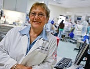 Professor Judith Mercer in a clinical setting